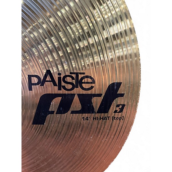 Used Paiste 14in PST3 Hi Hat Pair Cymbal