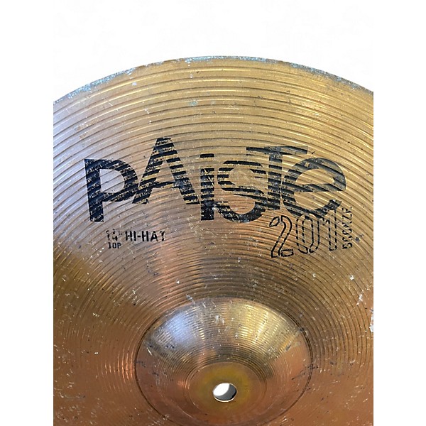 Used Paiste 14in 201 Bronze Hi Hat Pair Cymbal