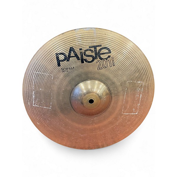 Used Paiste 14in 201 Bronze Hi Hat Pair Cymbal