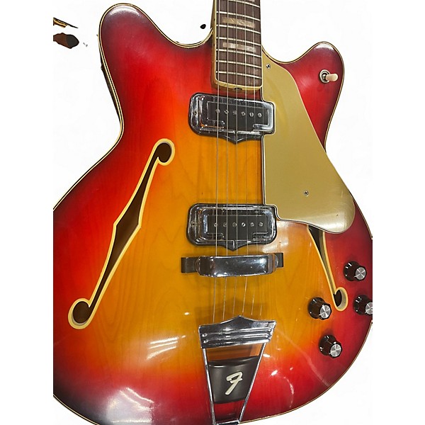 Vintage 1967 Fender Coronado Cherry Sunburst Hollow Body Electric Guitar