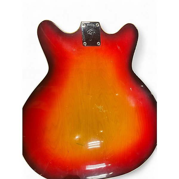 Vintage 1967 Fender Coronado Cherry Sunburst Hollow Body Electric Guitar