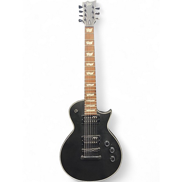 Used ESP LTD EC257 7-string Satin Black Solid Body Electric Guitar