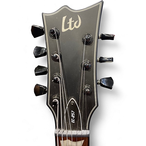 Used ESP LTD EC257 7-string Satin Black Solid Body Electric Guitar