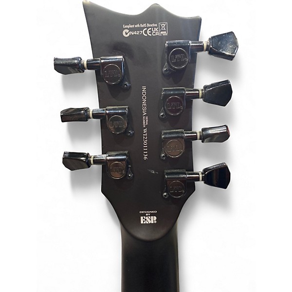 Used ESP LTD EC257 7-string Satin Black Solid Body Electric Guitar