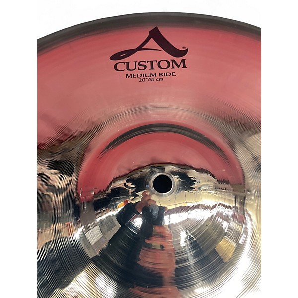 Used Zildjian 20in A Custom Medium Ride Cymbal