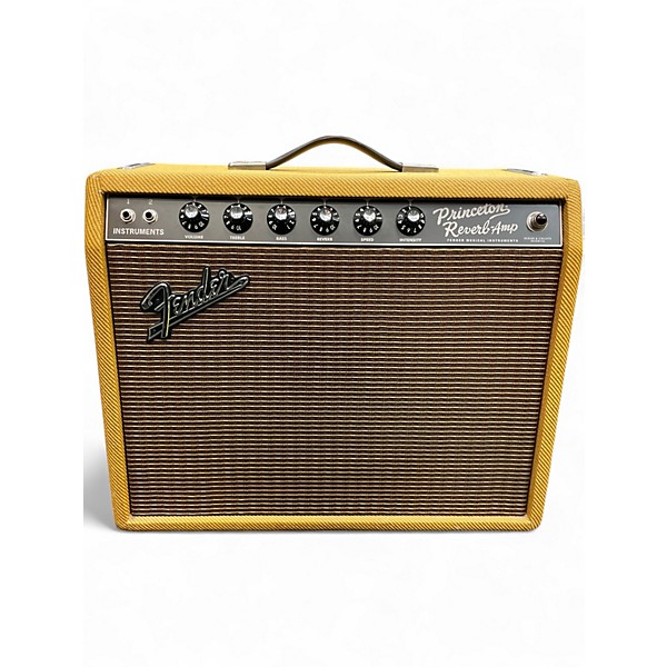 Used Fender 65 Princeton Reverb 1x10 15W Tube Guitar Combo Amp