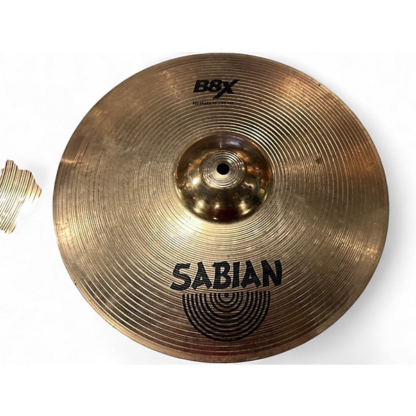 Used SABIAN 14in B8X Hi Hat Pair Cymbal