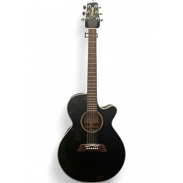 Used Takamine EG561C Black Acoustic Electric Guitar