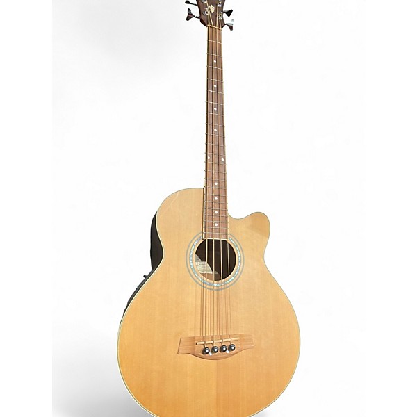 Used Ibanez AEB105E Antique Natural Acoustic Bass Guitar