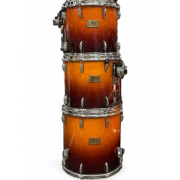 Used Pearl 7 Piece Session Custom Sunburst Drum Kit