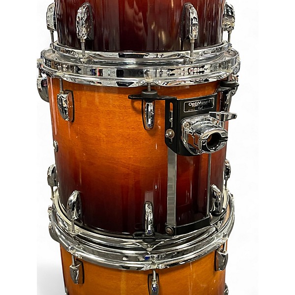Used Pearl 7 Piece Session Custom Sunburst Drum Kit