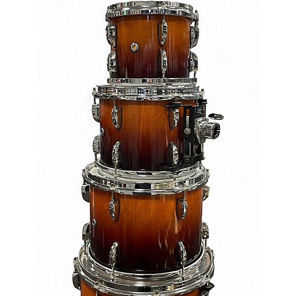 Used Pearl 7 Piece Session Custom Sunburst Drum Kit