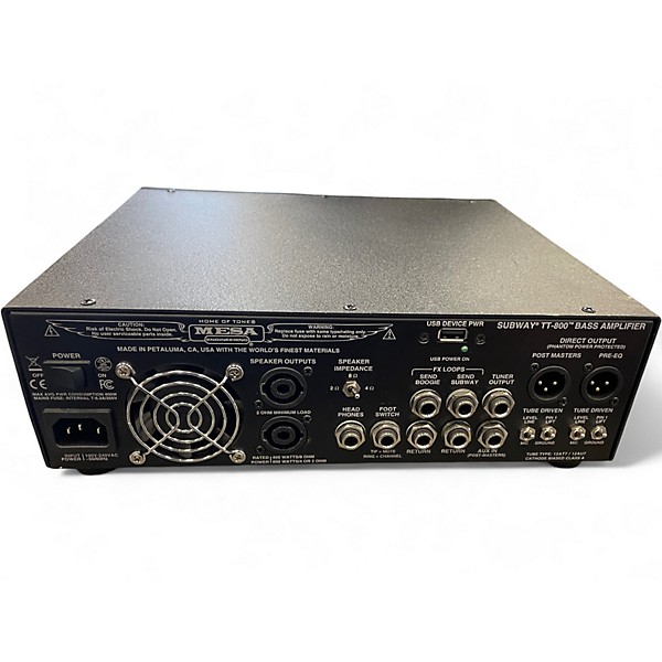 Used MESA/Boogie SUBWAY TT800 Bass Amp Head