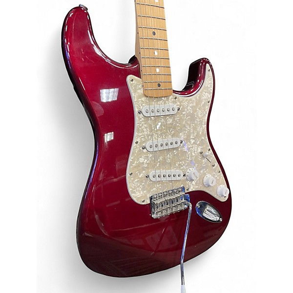 Used Fender Player Stratocaster Candy Apple Red Solid Body Electric Guitar