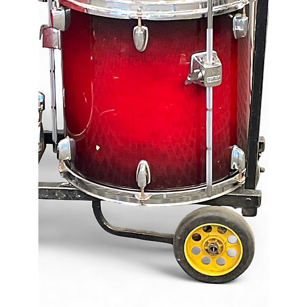 Used Mapex 5 Piece M PRO Red to Black Fade Drum Kit