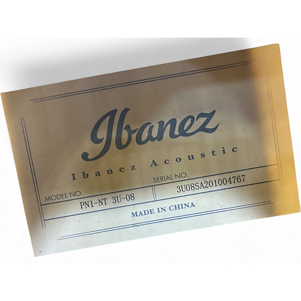 Used Ibanez PN1-NT Natural Acoustic Guitar