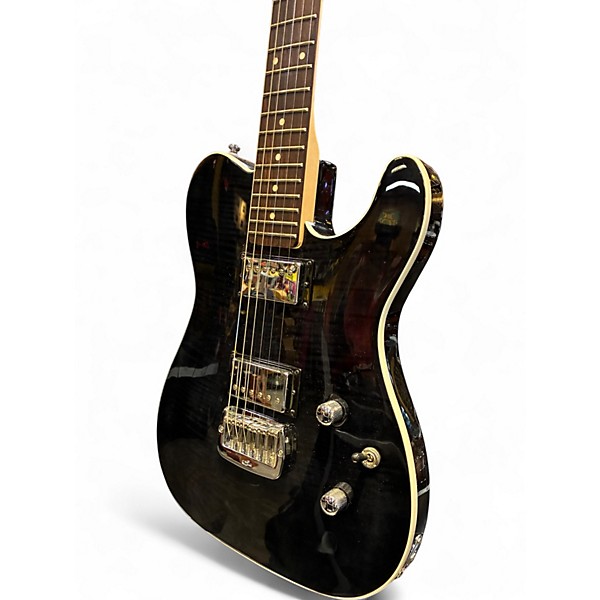 Used G&L ASAT Deluxe Trans Black Solid Body Electric Guitar