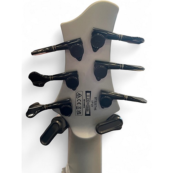 Used 2024 Ibanez BTB25TH6 silver blizzaed matte Electric Bass Guitar