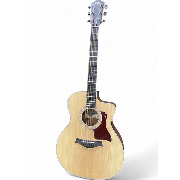 Used Taylor 214CE Natural Acoustic Electric Guitar
