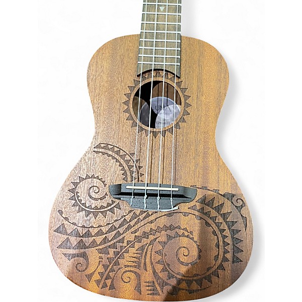 Used Luna Concert Tattoo Natural Ukulele