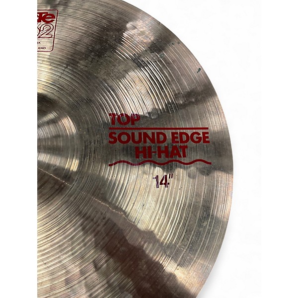 Used Paiste 14in Sound Edge Hi Hat Top Cymbal