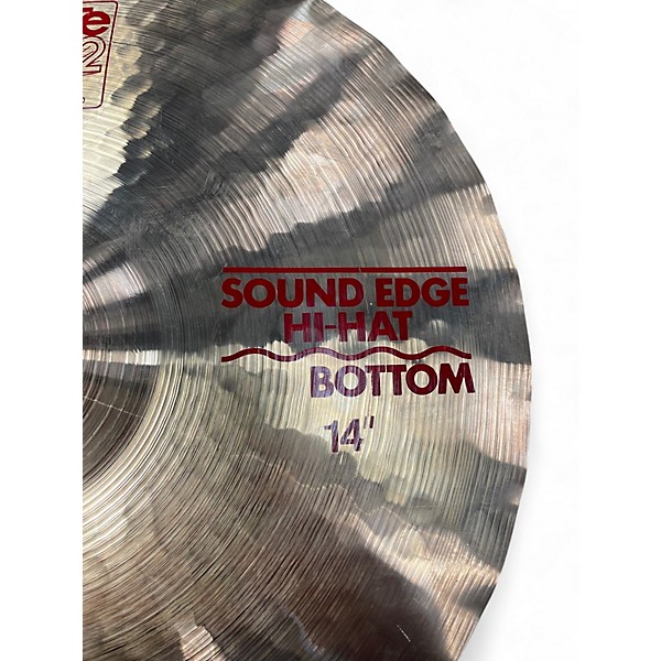 Used Paiste 14in Sound Edge Hi Hat Bottom Cymbal