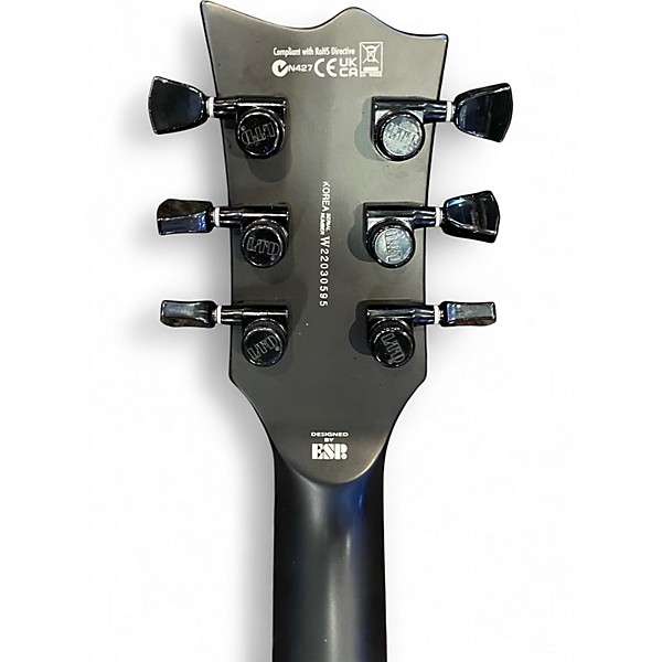 Used ESP LTD EC-BLACK METAL BLACK SATIN Solid Body Electric Guitar