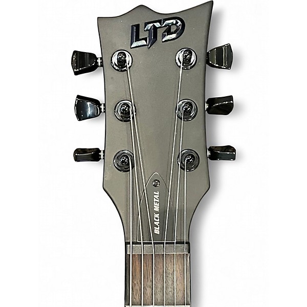 Used ESP LTD EC-BLACK METAL BLACK SATIN Solid Body Electric Guitar