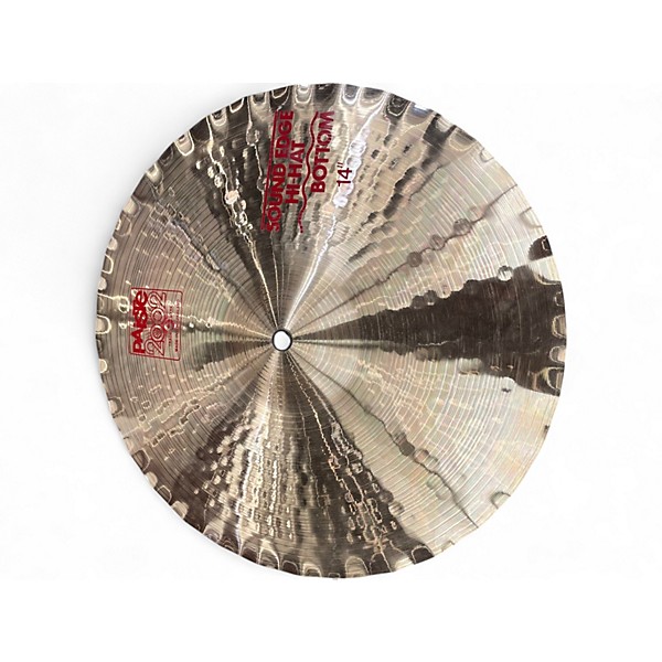 Used Pasite 14in 2002 HI HAT PAIR Cymbal