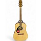 Used Fender CD60S LEFT HANDED Natural Acoustic Guitar thumbnail