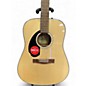 Used Fender CD60S LEFT HANDED Natural Acoustic Guitar