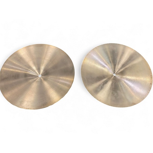 Used Zildjian 14in A CUSTOM NEW BEAT HI HAT PAIR Cymbal