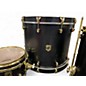 Used SJC Drums 3 Piece Tour series Black and Gold Drum Kit