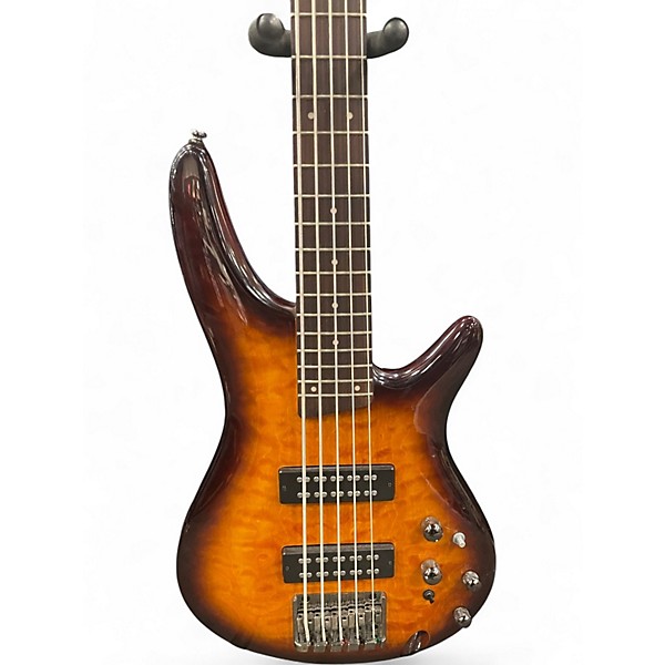 Used Ibanez SR405EQM Tiger Eye Electric Bass Guitar