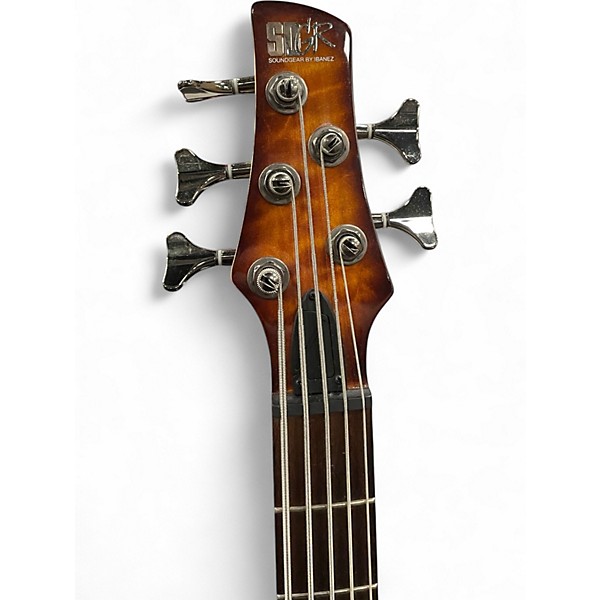 Used Ibanez SR405EQM Tiger Eye Electric Bass Guitar