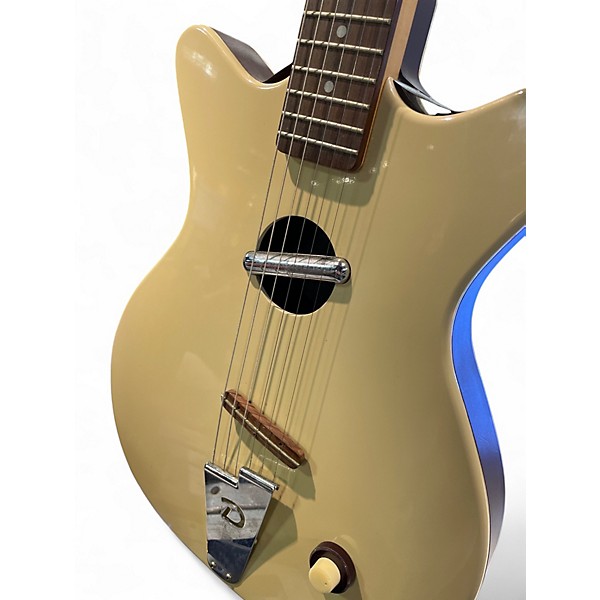 Used Danelectro Convertible Antique White Acoustic Electric Guitar