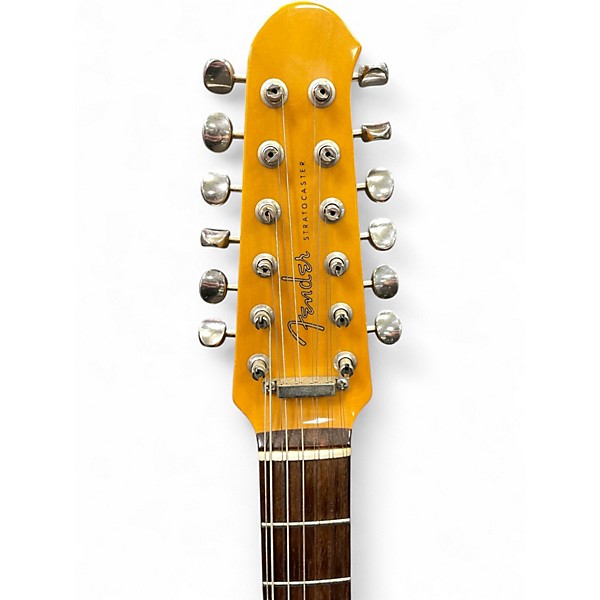 Used Fender 12 string strat 3 Color Sunburst Solid Body Electric Guitar