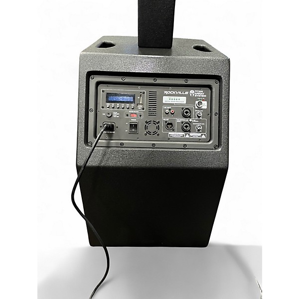 Used Rockville titan line array tower Powered Speaker