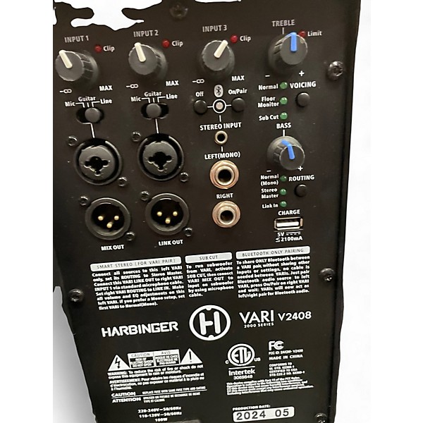 Used Harbinger V2408 Powered Speaker