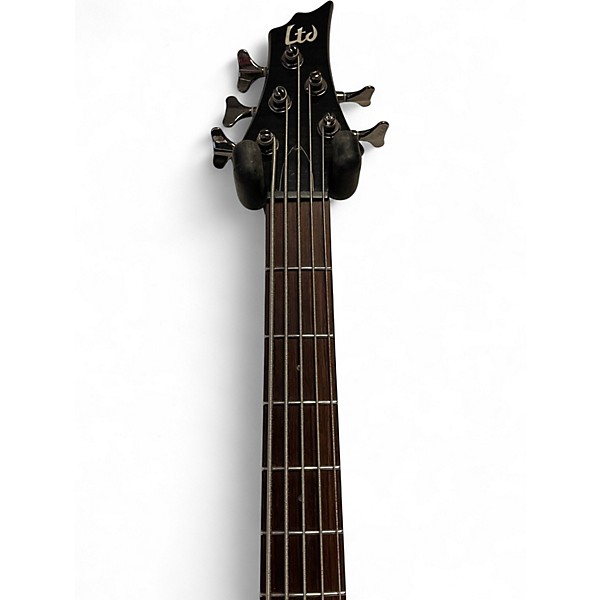 Used ESP LTD F415FM 5String Trans Black Electric Bass Guitar
