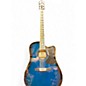 Used 2010s Ibanez V70CE Blue Acoustic Electric Guitar thumbnail