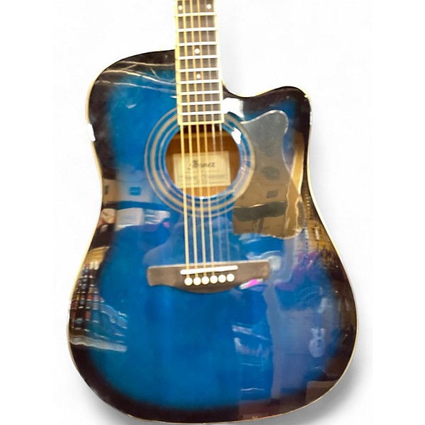 Used 2010s Ibanez V70CE Blue Acoustic Electric Guitar
