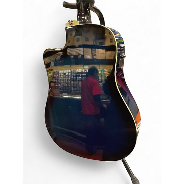 Used 2010s Ibanez V70CE Blue Acoustic Electric Guitar