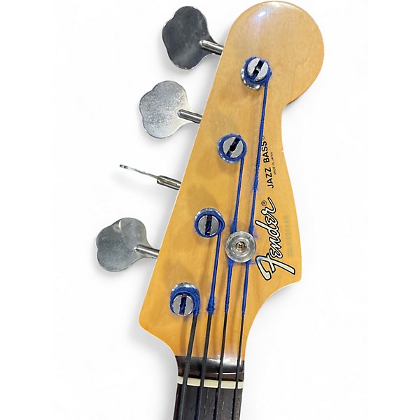 Used Fender MIJ Fretless Jazz Bass Black Electric Bass Guitar