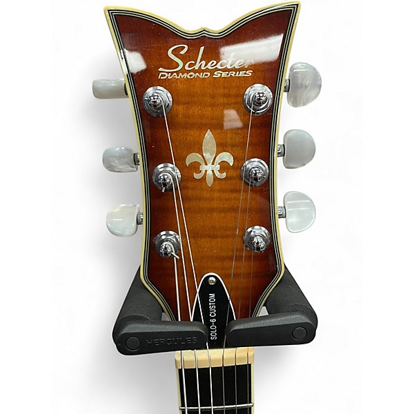 Used Schecter Guitar Research Solo 6 Custom 2 Tone Sunburst Solid Body Electric Guitar