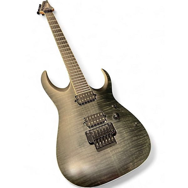 Used 2016 Ibanez RGAIX6FMT Trans Black Solid Body Electric Guitar