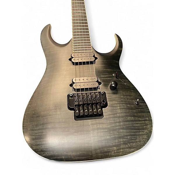 Used 2016 Ibanez RGAIX6FMT Trans Black Solid Body Electric Guitar