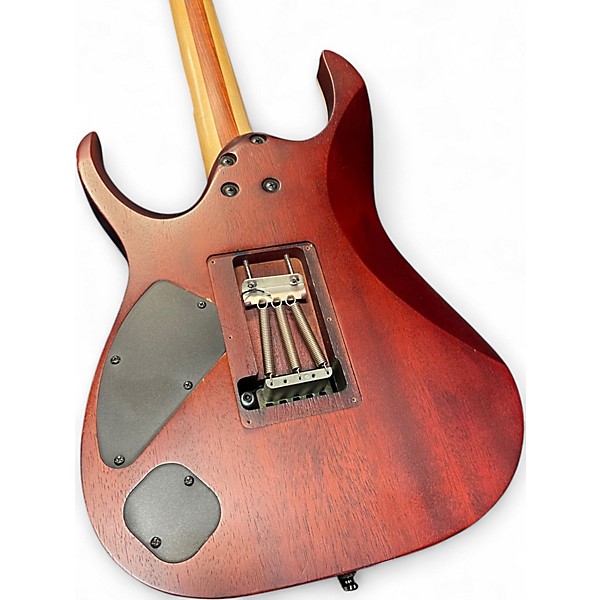 Used 2016 Ibanez RGAIX6FMT Trans Black Solid Body Electric Guitar