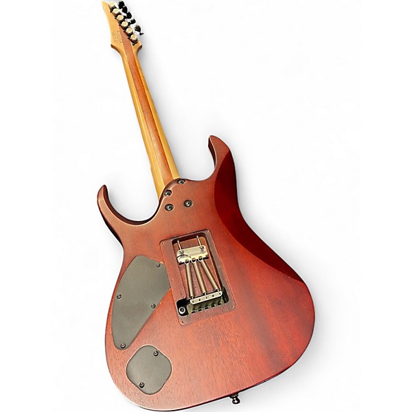 Used 2016 Ibanez RGAIX6FMT Trans Black Solid Body Electric Guitar