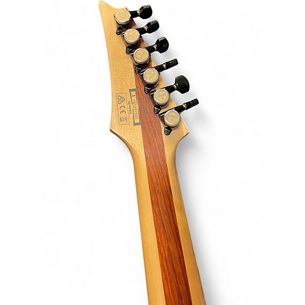 Used 2016 Ibanez RGAIX6FMT Trans Black Solid Body Electric Guitar